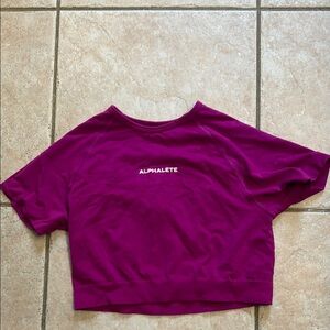 Alphalete Purple Crop Top